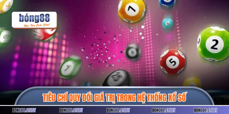 Tiêu chí quy đổi giá trị trong hệ thống xổ số